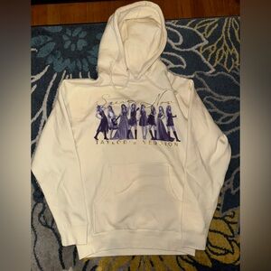 Taylor Swift Speak Now TV Beige and Purple Hoodie Size S